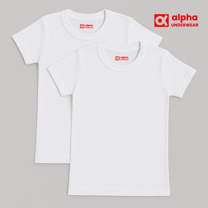 ⁦Boy's 2 pc Short Sleeve Under Shirt⁩ - الصورة ⁦1⁩