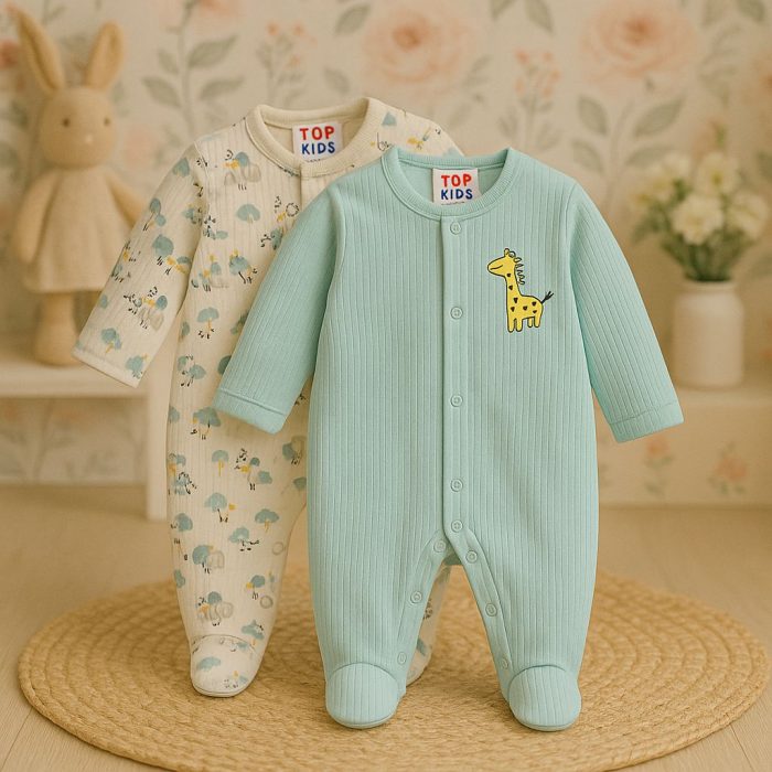 ⁦BABY ROMPER 2PCS SET⁩ - الصورة ⁦1⁩