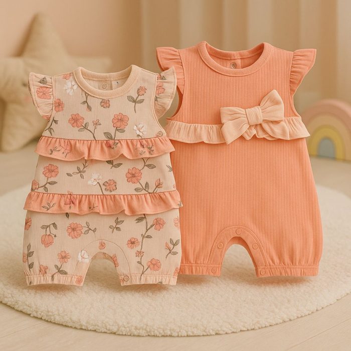 ⁦BABY ROMPER 2PCS SET⁩ - الصورة ⁦1⁩