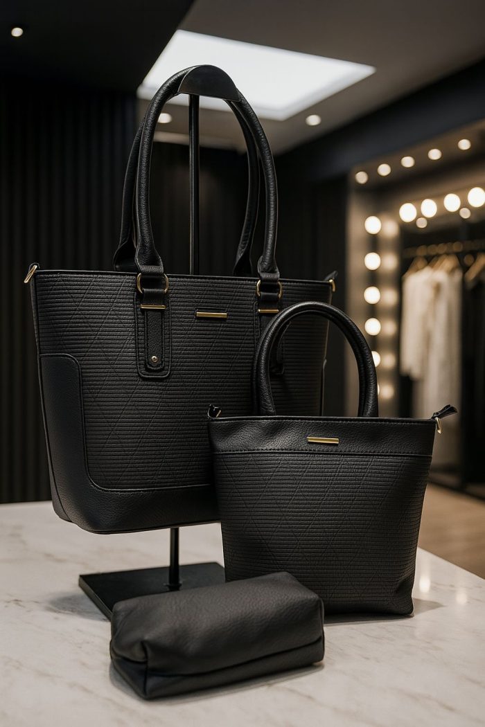 Ladies Handbag 3pc Set - Image 1
